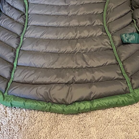LL Bean Puffy Ski Jacket Green, Nylon Shell & Lining Zip Pockets Size Reg XS - Picture 16 of 16
